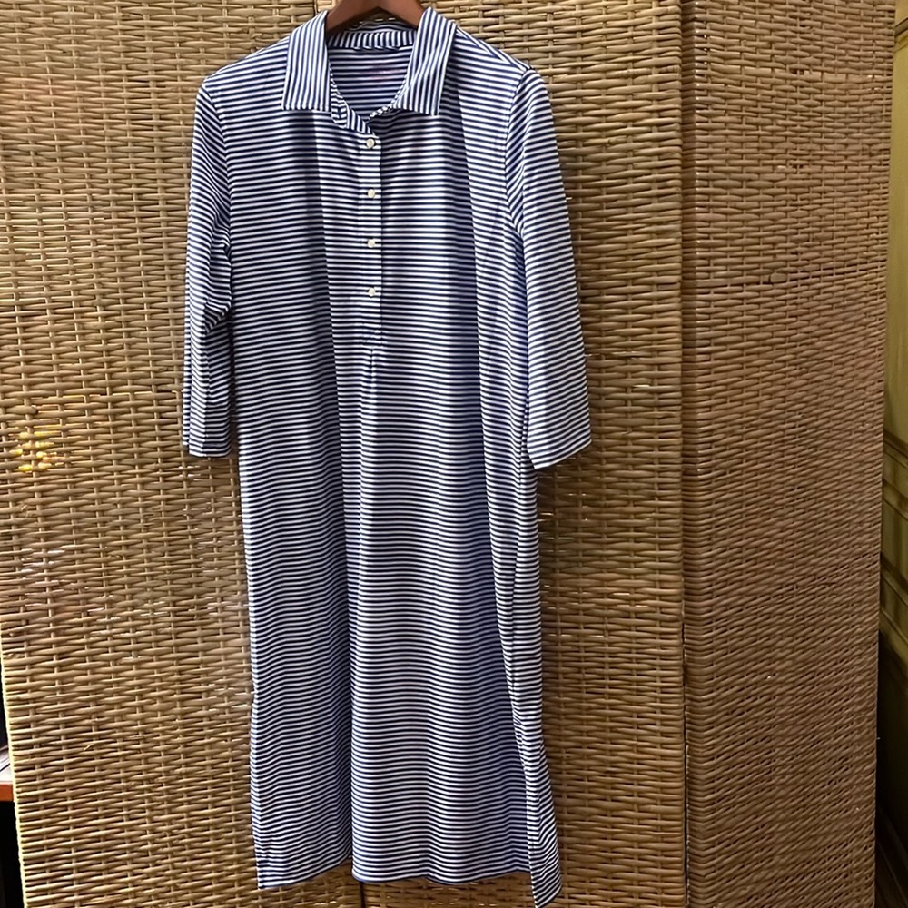 Vineyard Vine striped Summer, dress size XL,NWB Blue and white